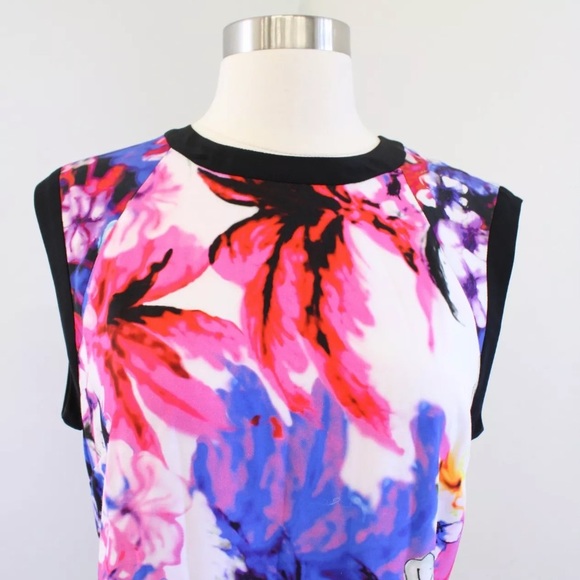 Sandro Abstract Floral Printed Shift Dress - Picture 5 of 9